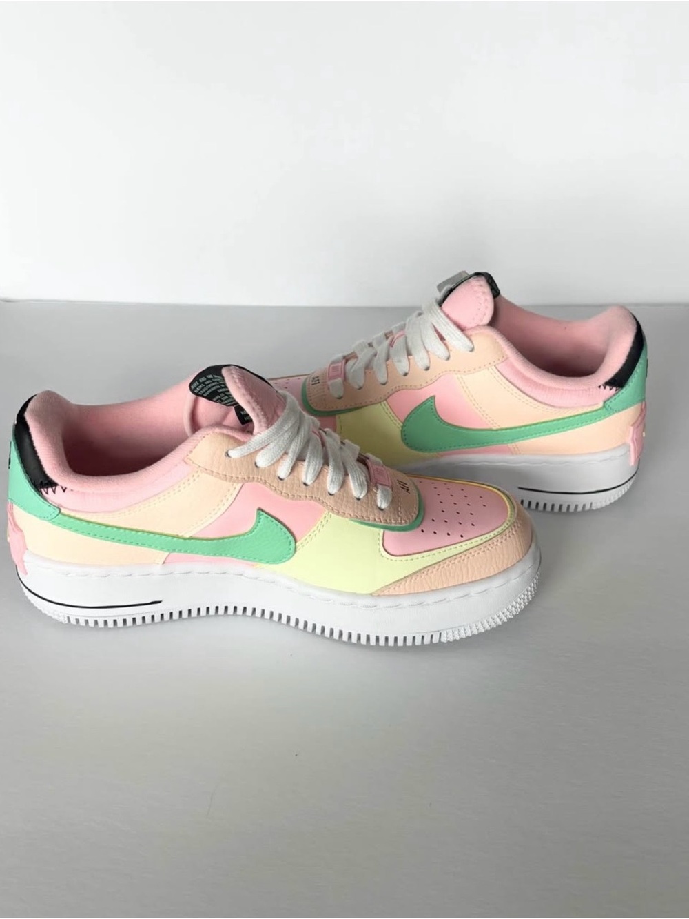 Nike Air Force 1 Shadow Arctic Punch/Crimson Tint/Green Glow/Barely Volt. 7.5 - Picture 4 of 5